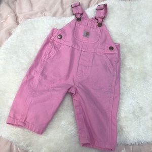 pink carhartt overalls size 3m✨